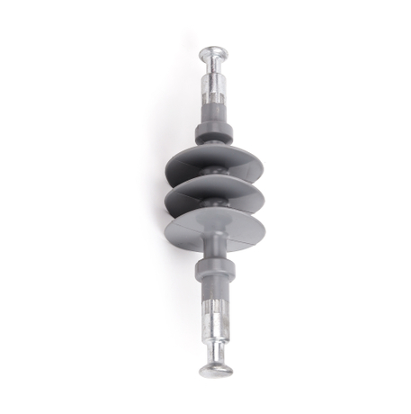 Isolateur composite en caoutchouc de silicone de distribution pour fil de support