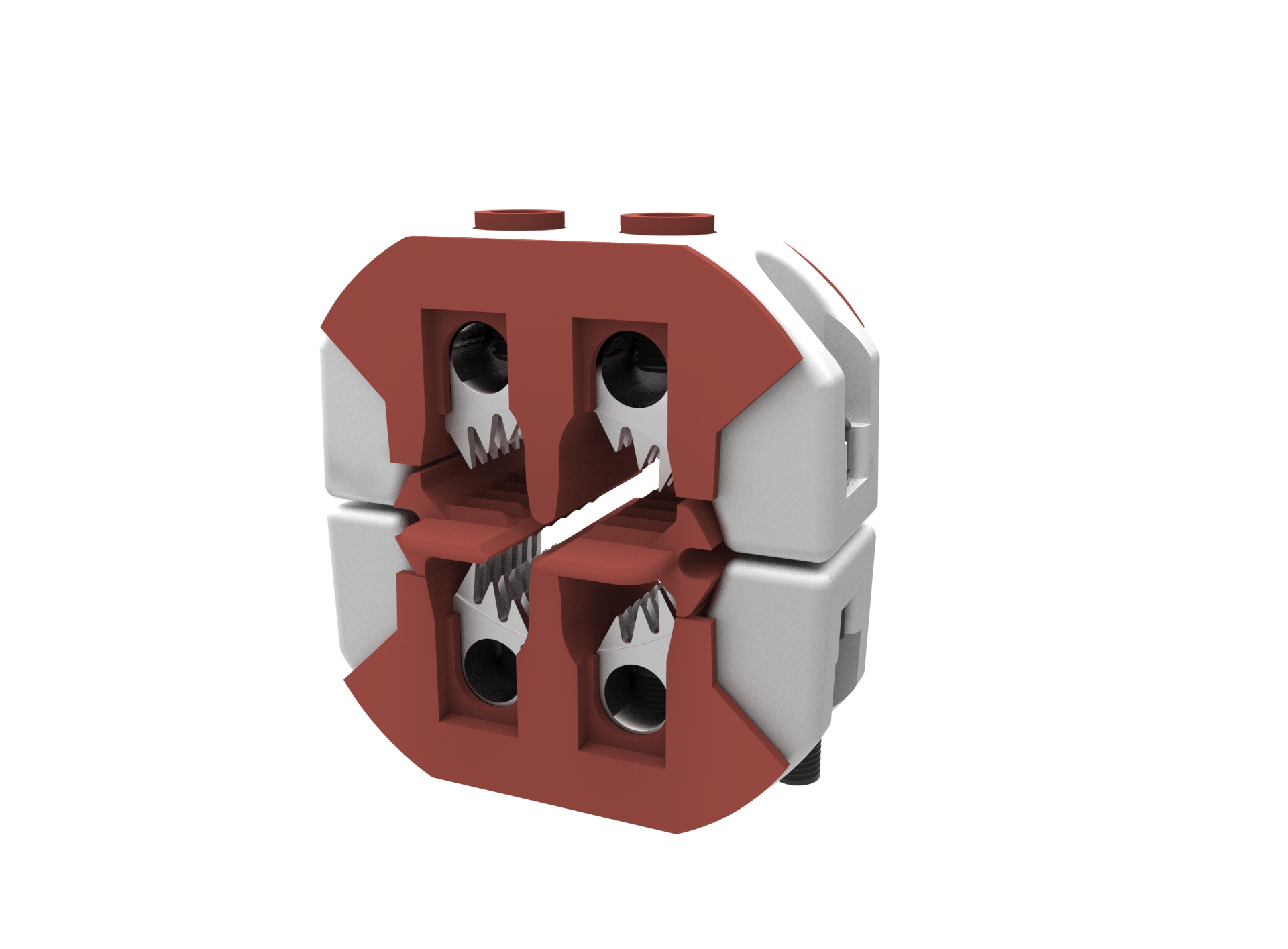 Connecteurs de branche multicœur à perçage d'isolation/clip de fil de perforation à quatre cœurs